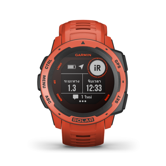 Garmin Instinct Solar Series (Solar / Solar Camo / Solar Tactical / Solar Surf) นาฬิกา GPS ผจญภัย Garmin Instinct Solar Series (Solar / Solar Camo / Solar Tactical / Solar Surf) นาฬิกา GPS ผจญภัย