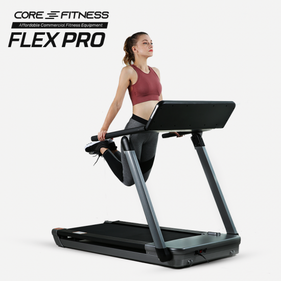 CORE-FITNESS - Flex PRO ลู่วิ่งไฟฟ้า หน้าจอดิจิตอล เชื่อมต่อ Wifi พร้อมแอพความบันเทิง CORE-FITNESS - Flex PRO ลู่วิ่งไฟฟ้า หน้าจอดิจิตอล เชื่อมต่อ Wifi พร้อมแอพความบันเทิง