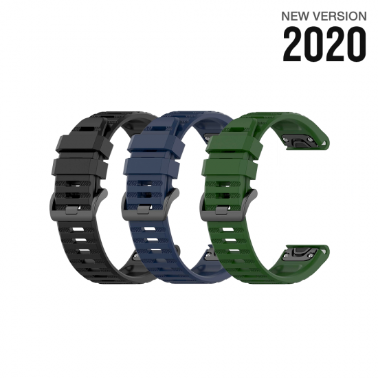 Garmin (QuickFit 22 - New) สายซิลิโคนพรีเมี่ยมสำหรับ Fenix 7 / Epix 2 / 6 / 5 / 5 Plus - Silicone Band สายซิลิโคน (Premium) Garmin (QuickFit 22 - New) สายซิลิโคนพรีเมี่ยมสำหรับ Fenix 7 / Epix 2 / 6 / 5 / 5 Plus - Silicone Band สายซิลิโคน (Premium)