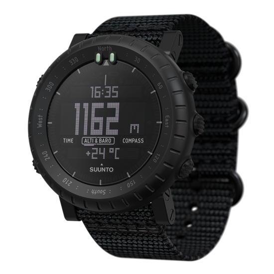 Suunto Core Alpha Stealth นาฬิกา Outdoor ผจญภัย เข็มทิศและวัดความกดอากาศ Suunto Core Alpha Stealth นาฬิกา Outdoor ผจญภัย เข็มทิศและวัดความกดอากาศ