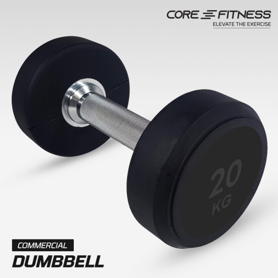 Dumbbell (Black Desgin) ดัมเบลหุ้มยาง มาตรฐานฟิตเนส - 1 ชิ้น