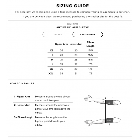 WHOOP Arm Sleeve ปลอกแขน Any-Wear สำหรับ WHOOP 4.0 WHOOP Arm Sleeve ปลอกแขน Any-Wear สำหรับ WHOOP 4.0