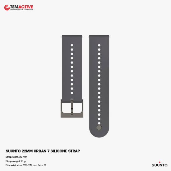 SUUNTO 22MM Silicone Strap สายซิลิโคนสำรอง by Suunto