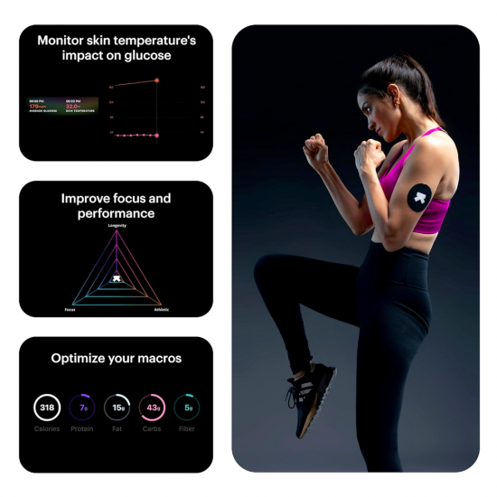 Ultrahuman M1 - Glucose Sensor ติดตามระดับน้ำตาลในเลือด เช็คการเผาผลาญกลูโคส เมตาบอลิซึม