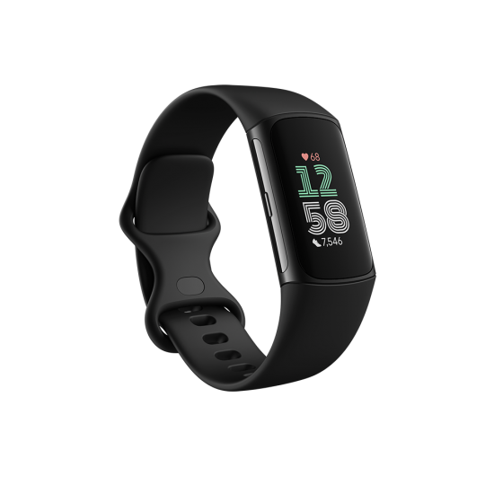 Fitbit Charge 6 สายรัดข้อมือวัดชีพจร GPS ออกกำลังกาย หน้าจอสี AMOLED