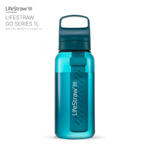 LifeStraw Go Series - BPA-Free Water Filter Bottle (1L) ขวดกรองน้ำ BPA-Free กำจัดแบคทีเรีย ปรสิต และไมโครพลาสติก