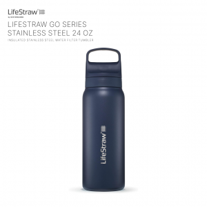 LifeStraw Go Series - Insulated Stainless Steel (24oz) ขวดน้ำสแตนเลสสตีลพร้อมระบบกรองน้ำในตัว