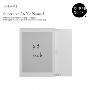 Supernote A6 X2 Nomad สมุดบันทึก E-notebook ขนาดพกพา สำหรับจดบันทึก วาดเขียน Supernote A6 X2 Nomad สมุดบันทึก E-notebook ขนาดพกพา สำหรับจดบันทึก วาดเขียน