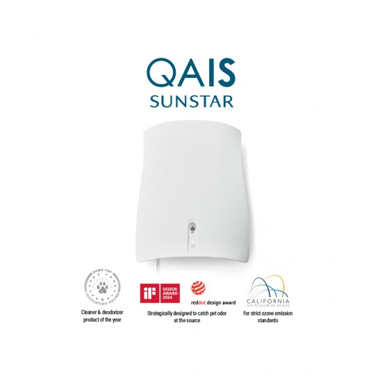 SUNSTAR QAIS AIR 04 เครื่องฟอกอากาศไร้ไส้กรอง สำหรับกำจัดกลิ่น และสัตว์เลี้ยงโดยเฉพาะ SUNSTAR QAIS AIR 04 เครื่องฟอกอากาศไร้ไส้กรอง สำหรับกำจัดกลิ่น และสัตว์เลี้ยงโดยเฉพาะ