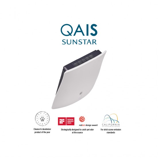SUNSTAR QAIS AIR 04 เครื่องฟอกอากาศไร้ไส้กรอง สำหรับกำจัดกลิ่น และสัตว์เลี้ยงโดยเฉพาะ SUNSTAR QAIS AIR 04 เครื่องฟอกอากาศไร้ไส้กรอง สำหรับกำจัดกลิ่น และสัตว์เลี้ยงโดยเฉพาะ