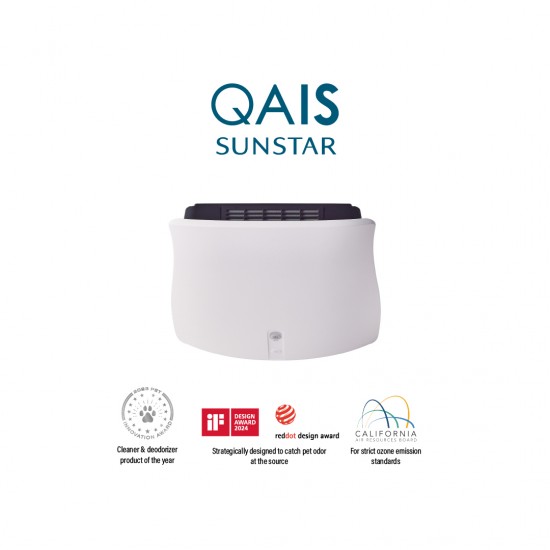SUNSTAR QAIS AIR 04 เครื่องฟอกอากาศไร้ไส้กรอง สำหรับกำจัดกลิ่น และสัตว์เลี้ยงโดยเฉพาะ SUNSTAR QAIS AIR 04 เครื่องฟอกอากาศไร้ไส้กรอง สำหรับกำจัดกลิ่น และสัตว์เลี้ยงโดยเฉพาะ