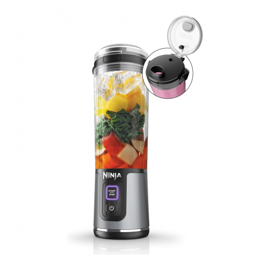 Ninja Blast Portable Blender เครื่องปั่นสมูทตี้ไร้สาย กระบอกน้ำปั่นพกพาอเนกประสงค์ 