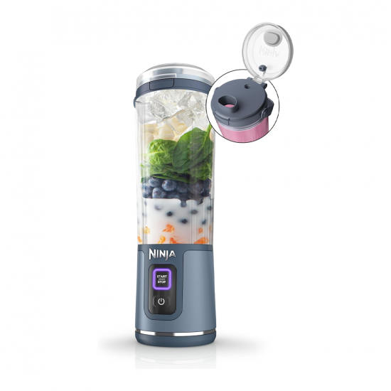 Ninja Blast Portable Blender เครื่องปั่นสมูทตี้ไร้สาย กระบอกน้ำปั่นพกพาอเนกประสงค์ 