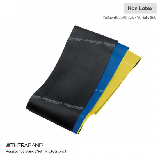 THERABAND Resistance Bands Set (Professional) ยางยืดสำหรับออกกำลังกาย ฟิตเนส