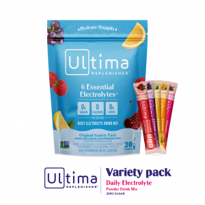Ultima Replenisher Daily Electrolyte Powder Drink Mix (รวมรสชาติ) เติมเกลือแร่ได้ทุกวัน ไม่มีแคลอรี่ Ultima Replenisher Daily Electrolyte Powder Drink Mix (รวมรสชาติ) เติมเกลือแร่ได้ทุกวัน ไม่มีแคลอรี่