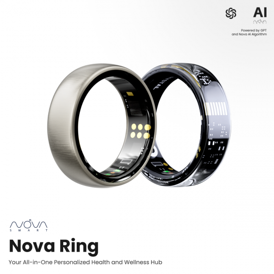 Nova Ring แหวนอัจฉริยะ ติดตามการนอนหลับอัจฉริยะ ขับเคลื่อนด้วย AI 