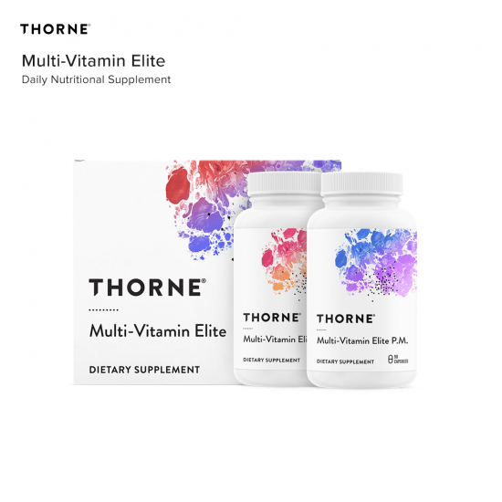 THORNE Multi-Vitamin Elite (AM and PM formulas) วิตามินสูตรแยกเช้า-เย็นสำหรับนักกีฬาและ ดูแลสุขภาพระดับสูง THORNE Multi-Vitamin Elite (AM and PM formulas) วิตามินสูตรแยกเช้า-เย็นสำหรับนักกีฬาและ ดูแลสุขภาพระดับสูง
