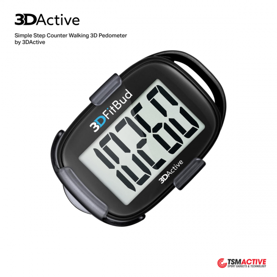 3DFitBud เครื่องนับก้าวแบบ 3D พกพาสะดวก Simple Step Counter Walking 3D Pedometer by 3DActive