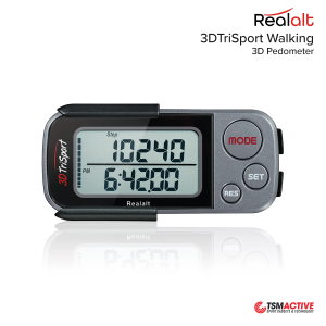 Realalt 3DTriSport Pedometer เครื่องนับก้าวแบบ 3D Tri-Axis Sensor ใช้งานง่าย พกพาสะดวก