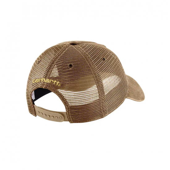 Carhartt Men’s Buffalo Sandstone Meshback Cap หมวกระบายอากาศ สไตล์สปอร์ตเวิร์คแวร์