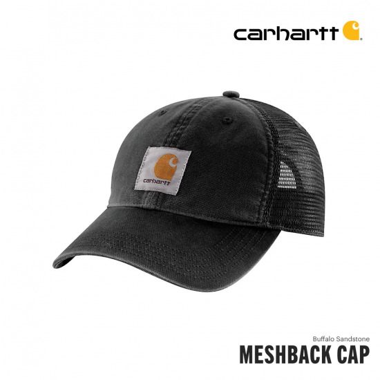 Carhartt Men’s Buffalo Sandstone Meshback Cap หมวกระบายอากาศ สไตล์สปอร์ตเวิร์คแวร์
