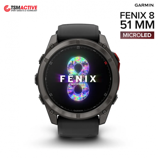 Garmin Fenix 8 MicroLED (51mm) สมาร์ทวอทช์ MicroLED ระบบ GPS มัลติสปอร์ตระดับพรีเมียม Garmin Fenix 8 MicroLED (51mm) สมาร์ทวอทช์ MicroLED ระบบ GPS มัลติสปอร์ตระดับพรีเมียม
