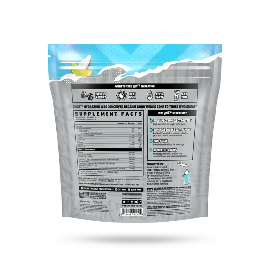 GHOST Hydration Packets (24 Sticks) เกลือแร่ เติมความสดชื่นและฟื้นฟูร่างกายหลังออกกำลังกาย