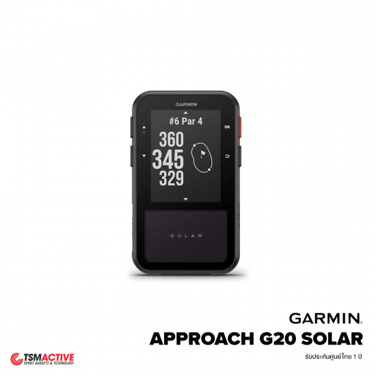 Garmin Approach G20 Solar เครื่องบอกระยะระบบ GPS สำหรับนักกอล์ฟ