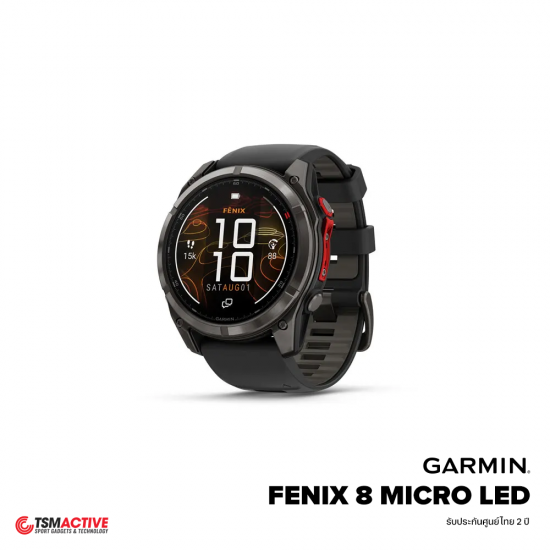 Garmin Fenix 8 MicroLED (51mm) สมาร์ทวอทช์ MicroLED ระบบ GPS มัลติสปอร์ตระดับพรีเมียม