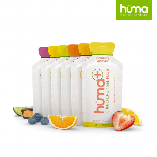 Huma Plus Energy Gel (Variety Packs) Pack of 12 เจลให้พลังาน พร้อม Electrolytes Huma Plus Energy Gel (Variety Packs) Pack of 12 เจลให้พลังาน พร้อม Electrolytes