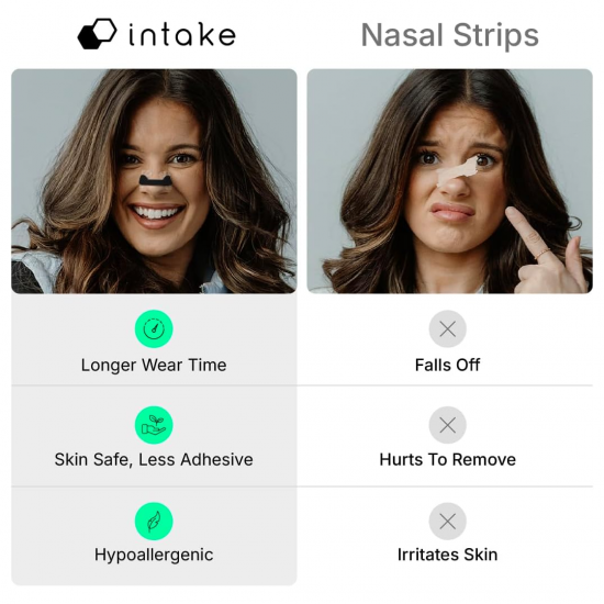 Intake Breathing Magnetic Nasal Strips Starter Kit ชุดเริ่มต้น | แผ่นขยายรูจมูกแม่เหล็ก ลดกรน เพิ่มอากาศหายใจ ช่วยนอนหลับดีขึ้น