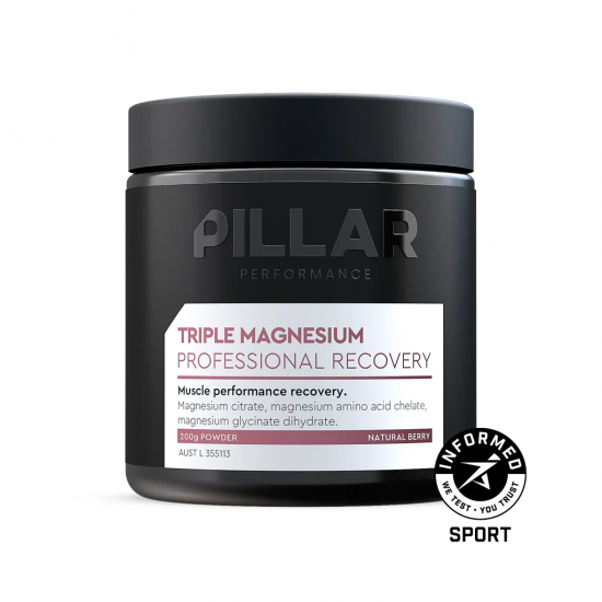 PILLAR Performance TRIPLE MAGNESIUM POWDER แมกนีเซียม ดูดซึมเร็ว ลดตะคริว ช่วยฟื้นฟู และปรับคุณภาพการนอนสำหรับนักกีฬา PILLAR Performance TRIPLE MAGNESIUM POWDER แมกนีเซียม ดูดซึมเร็ว ลดตะคริว ช่วยฟื้นฟู และปรับคุณภาพการนอนสำหรับนักกีฬา