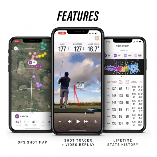 Rapsodo Mobile Launch Monitor (MLM) เครื่องตรวจวัดการตีลูกกอล์ฟ ใช้ร่วมกับ iPhone/iPad