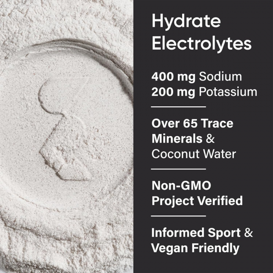 Sports Research Hydrate Electrolytes Powder Packets (16 Packets) เกลือแร่รวมรสชาติ ไร้น้ำตาล พร้อมวิตามิน แร่ธาตุ และผงน้ำมะพร้าว Sports Research Hydrate Electrolytes Powder Packets (16 Packets) เกลือแร่รวมรสชาติ ไร้น้ำตาล พร้อมวิตามิน แร่ธาตุ และผงน้ำมะพร้าว