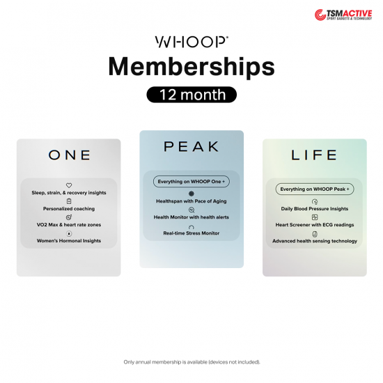 WHOOP 12-Month Membership (ONE / PEAK / LIFE) สมาชิกรายปี สำหรับผู้ใช้งาน WHOOP WHOOP 12-Month Membership (ONE / PEAK / LIFE) สมาชิกรายปี สำหรับผู้ใช้งาน WHOOP