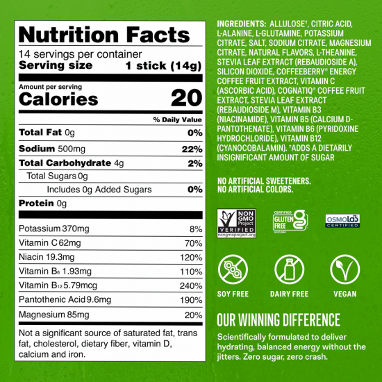 Liquid I.V. (Sugar Free) Energy Hydration Multiplier เกลือแร่ (14 Servings) เพิ่มพลังงาน เติมน้ำเร่งด่วน ดูดซึมรวดเร็ว Liquid I.V. (Sugar Free) Energy Hydration Multiplier เกลือแร่ (14 Servings) เพิ่มพลังงาน เติมน้ำเร่งด่วน ดูดซึมรวดเร็ว