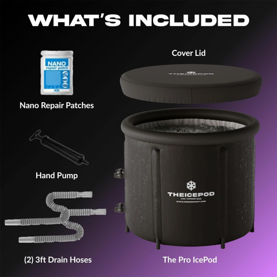 The Pod Company - Ice Pod Pro 110 Gallon อ่างน้ำแข็งฟื้นฟูร่างกายแบบพกพา