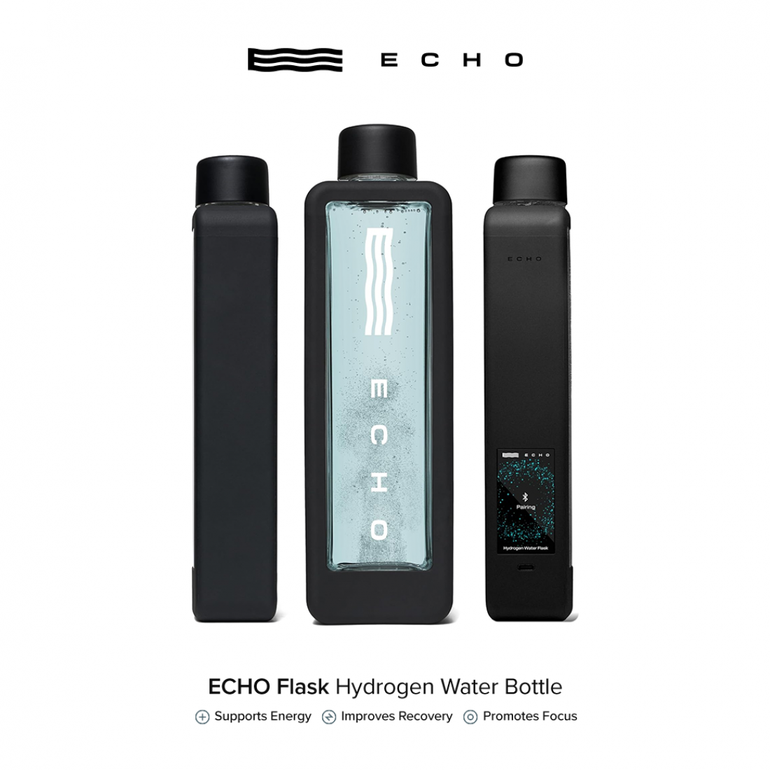 Echo Water Flask ขวดน้ำไฮโดรเจนอัจฉริยะ สร้างน้ำ Hydrogen และติดตามการ ...