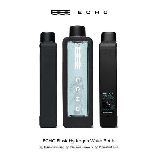 Echo Water Flask ขวดน้ำไฮโดรเจนอัจฉริยะ สร้างน้ำ Hydrogen และติดตามการดื่มน้ำ ช่วยฟื้นตัวไว ลดความล้า ยกระดับสุขภาพในทุกวัน