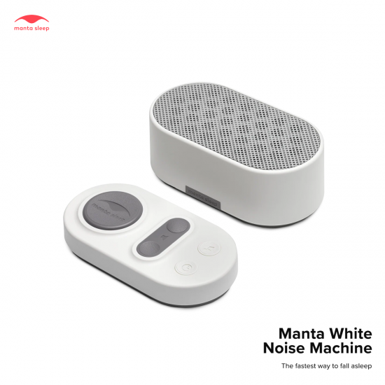 Manta White Noise Machine (White) เครื่องสร้างเสียงผ่อนคลายเพื่อการนอนหลับ