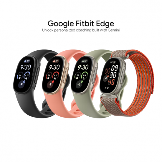 Google Fitbit Edge สายรัดสุขภาพอัจฉริยะ AMOLED / GPS ติดตามสุขภาพและการนอนหลับ