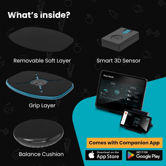 GoBalance Board – Smart Balance Board บาลานซ์บอร์ดฝึกการทรงตัว พร้อมเกมอินเตอร์แอคทีฟ