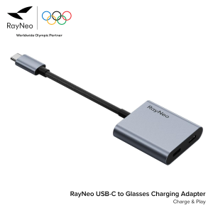 RayNeo USB-C to Glasses Charging Adapter ชาร์จ & ส่งภาพ พร้อมใช้งานทันที