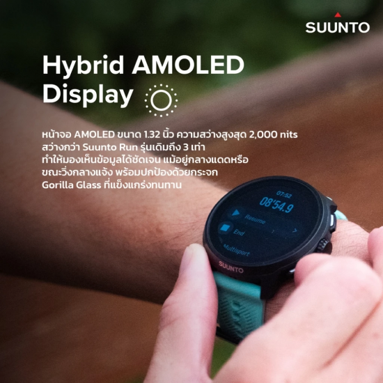 Suunto Run 2 สมาร์ทวอทช์ GPS วิ่ง Offline Music 