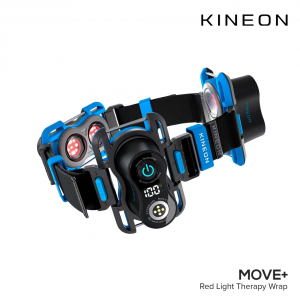 Kineon MOVE+ Red Light Therapy อุปกรณ์แสงสีแดงและแสงอินฟราเรดแบบสวมใส่ สำหรับดูแลกล้ามเนื้อและข้อต่อเฉพาะจุด