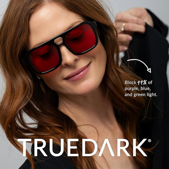 TrueDark by Dave Asprey  Twilights Red Lenses แว่นตากรองแสงเบอร์ เพื่อการหลับลึกและการฟื้นฟูระดับสูงสุด