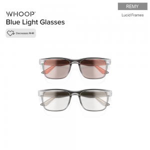 WHOOP Blue Light Glasses (Remy Lucid Frames) แว่นกรองแสงสีฟ้าสำหรับการฟื้นฟูร่างกาย