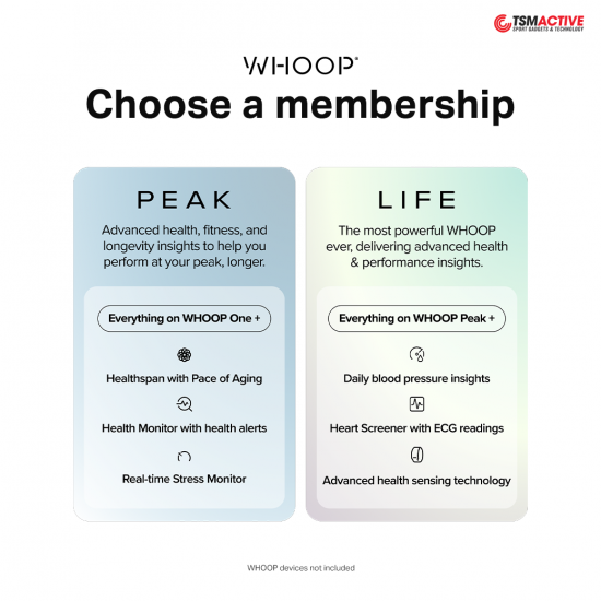 WHOOP Membership (PEAK / LIFE) ต่ออายุสมาชิก สำหรับลูกค้า TSM เท่านั้น