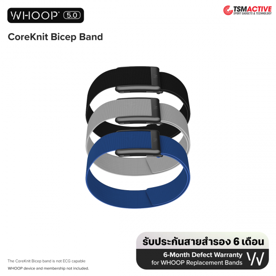 WHOOP 5.0 & MG CoreKnit Bicep Band สายรัดต้นแขน สำหรับ WHOOP 5.0 & MG 