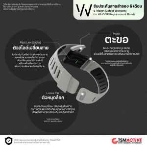 WHOOP 5.0 SportFlex Band | CR7 สายสำรองซิลิโคนสำหรับ WHOOP 5.0 (Limited Edition)